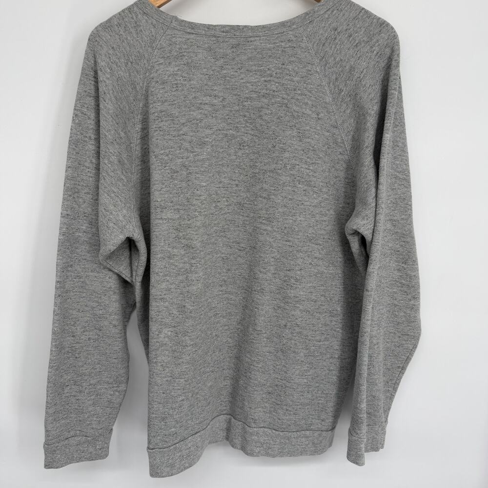 Marine Layer Sweatshirt Large Gray Open Neck Everyday Casual Lounge Oversized‎ - Picture 2 of 10